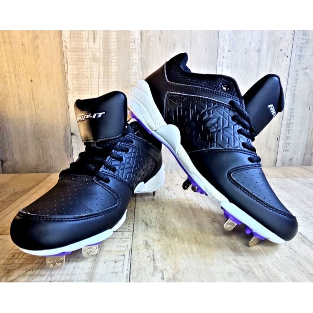 RINGOR RIP-IT WOMENS DIAMOND METAL SOFTBALL CLEATS SIZE 9
